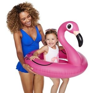 BigMouth Inc Lil’ Water Float Pink Flamingo - Pool Float for Infants & Kids